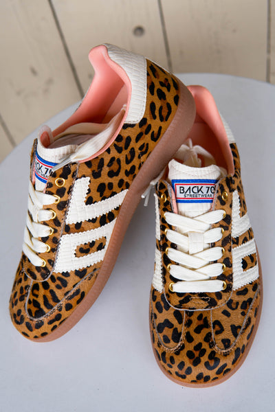 Cloud Leopard Camel White Sneaker