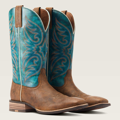 Ariat MNS Ricochet Aged Tan/Teal Boots