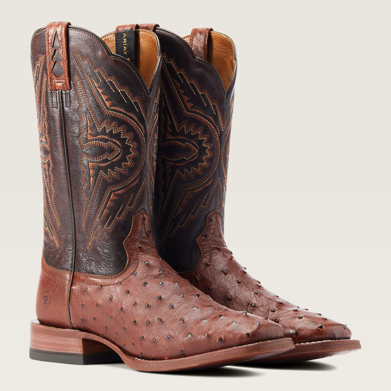 Ariat Broncy Cinnamon FQ Ostrich Boot 10044576