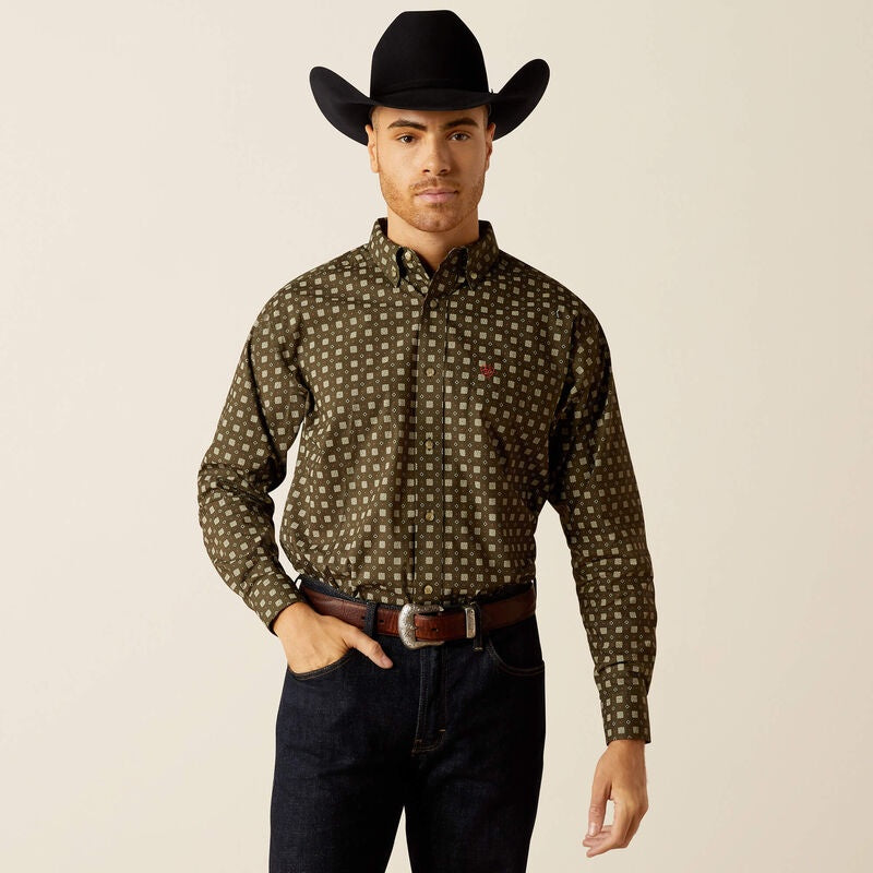 Ariat 10052371 Shep LS Shirt Deep Green