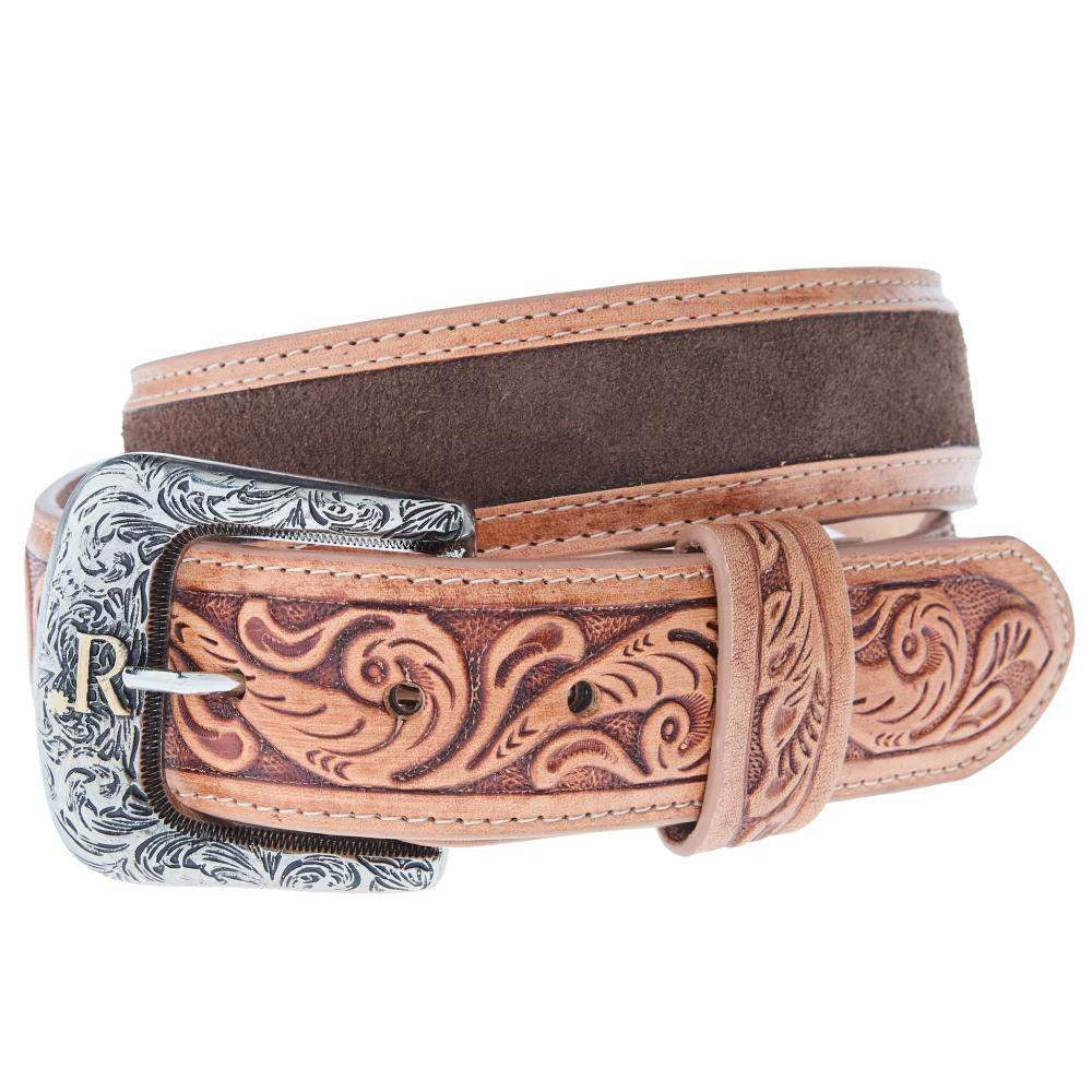 R Watson Boots Men's Chocolate Suede Belt RWB2318