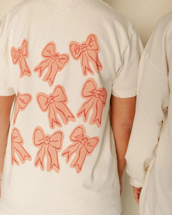 Bows V-Day Graphic Tee Let All That You Do Be Done In Love