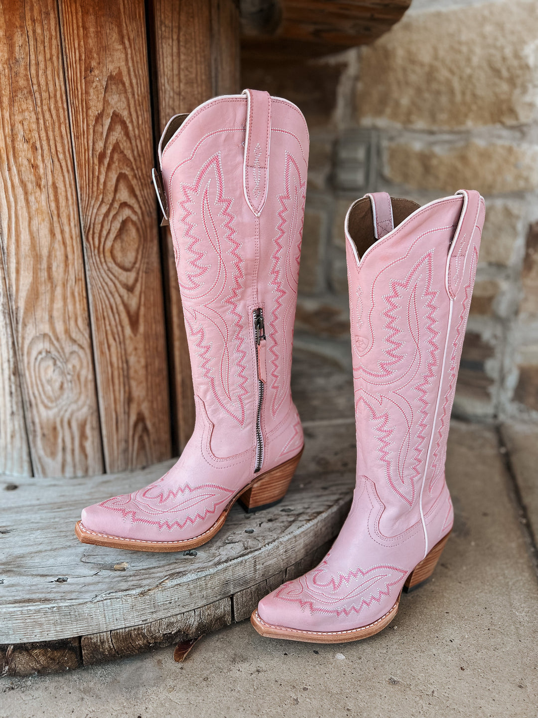 Ariat boots pink best sale