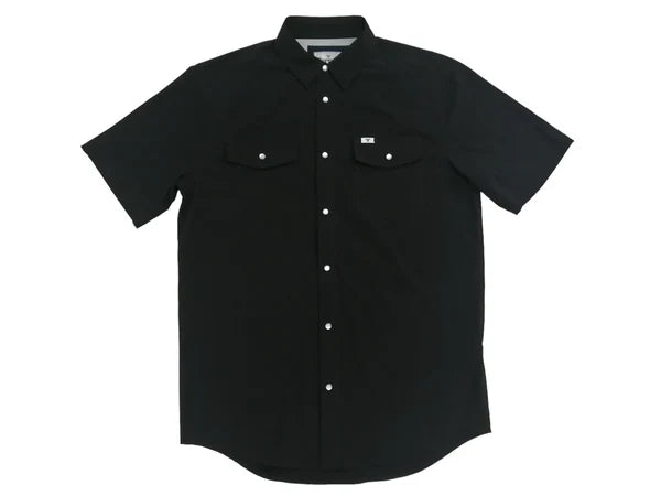 Ferrell - Black Short Sleeve Snap Shirt