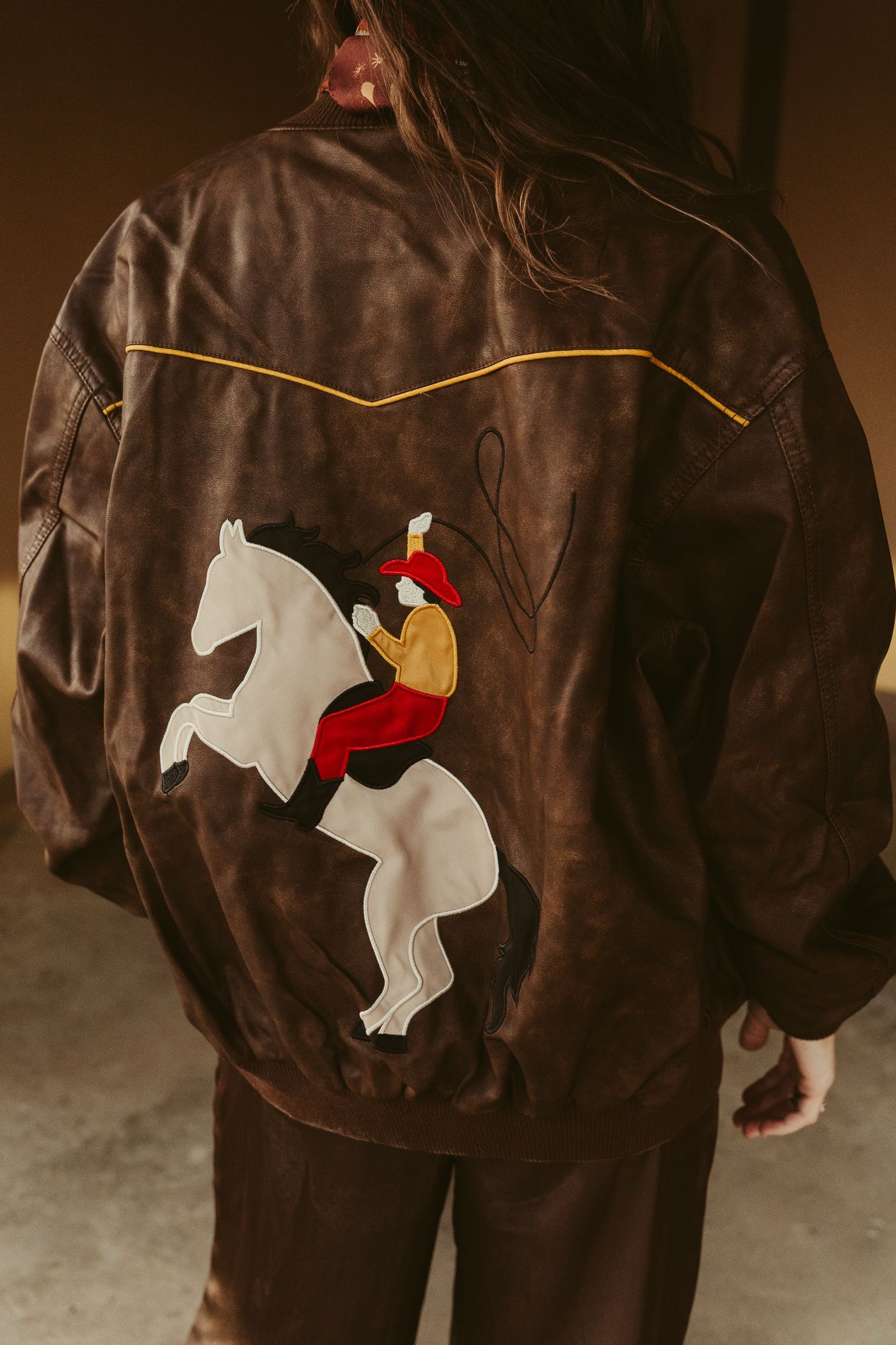 Brown Rodeo Bomber Jacket BRJ3138-1