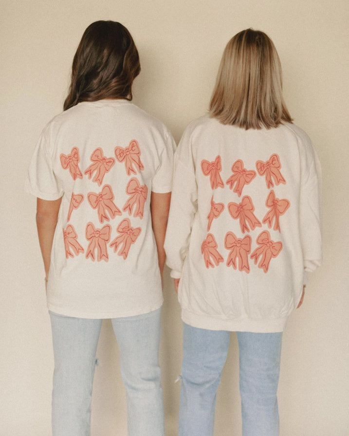 Bows V-Day Graphic Tee Let All That You Do Be Done In Love