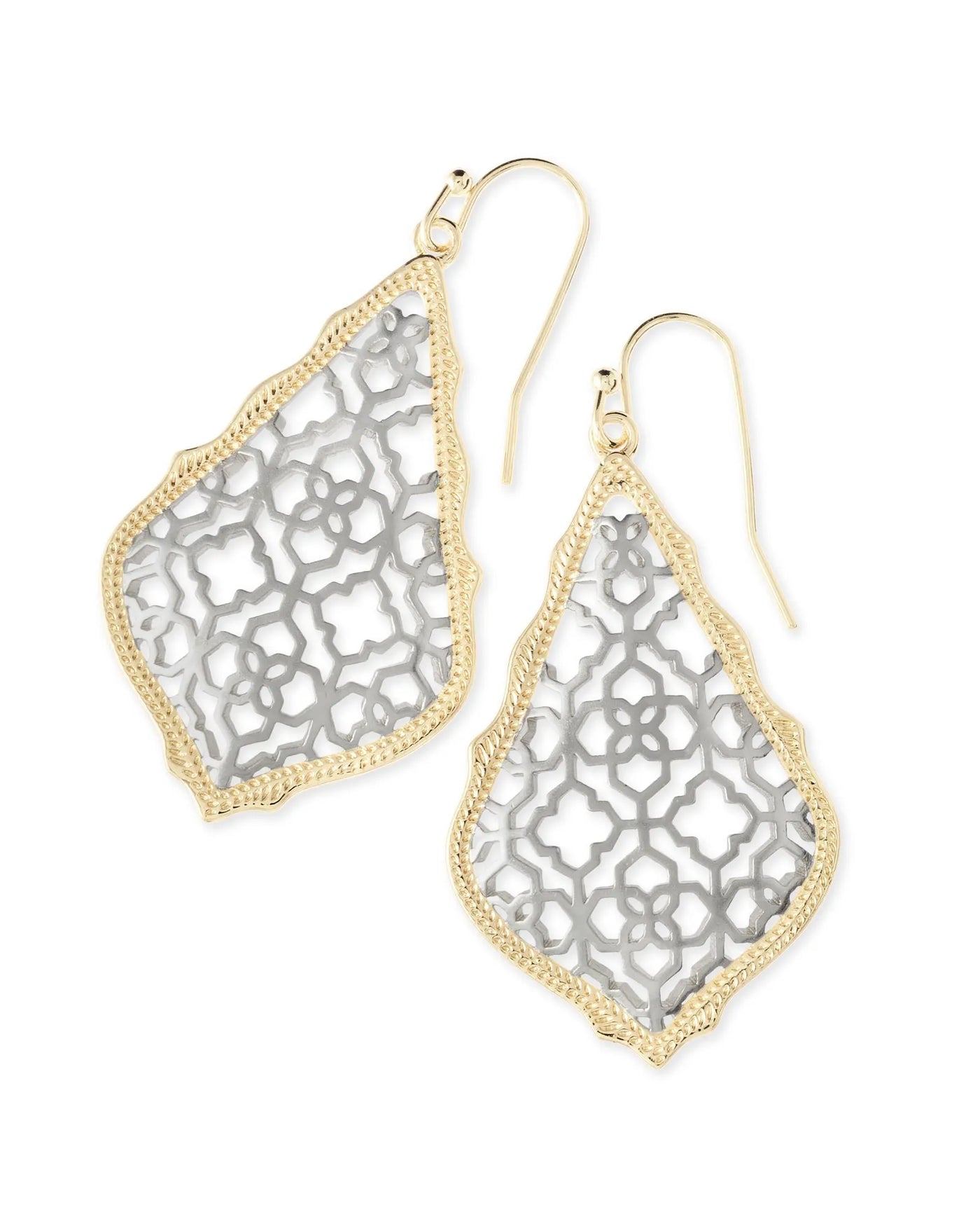 Kendra Scott Addie Earring Gold/Rhod Filigree