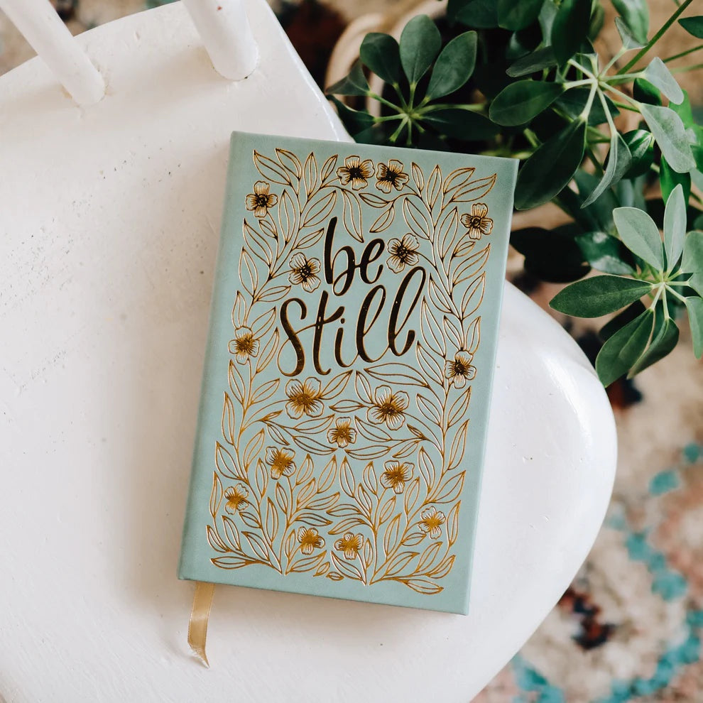 Gold Foil Be still Journal