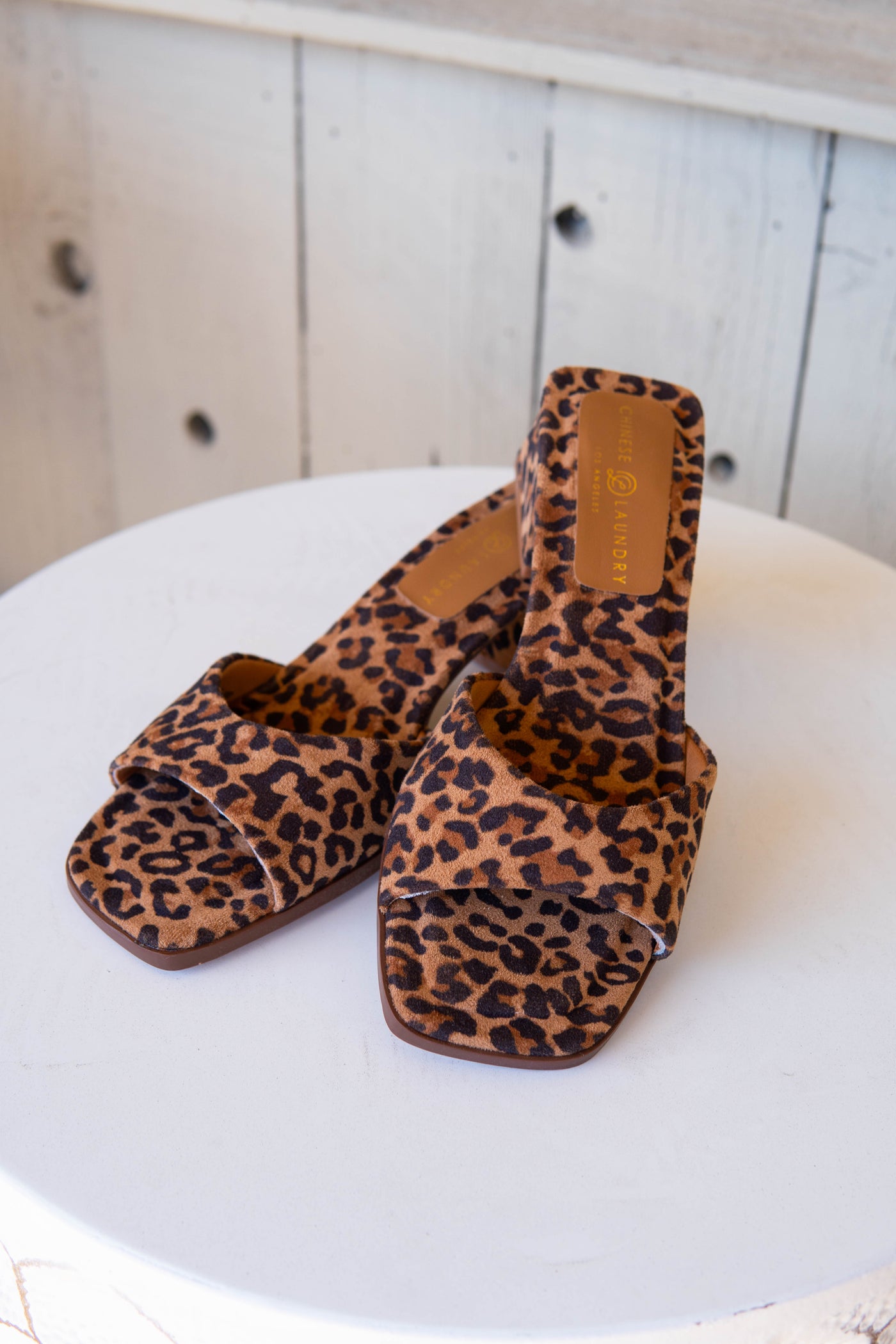 Liinda Heel Leopard Camel