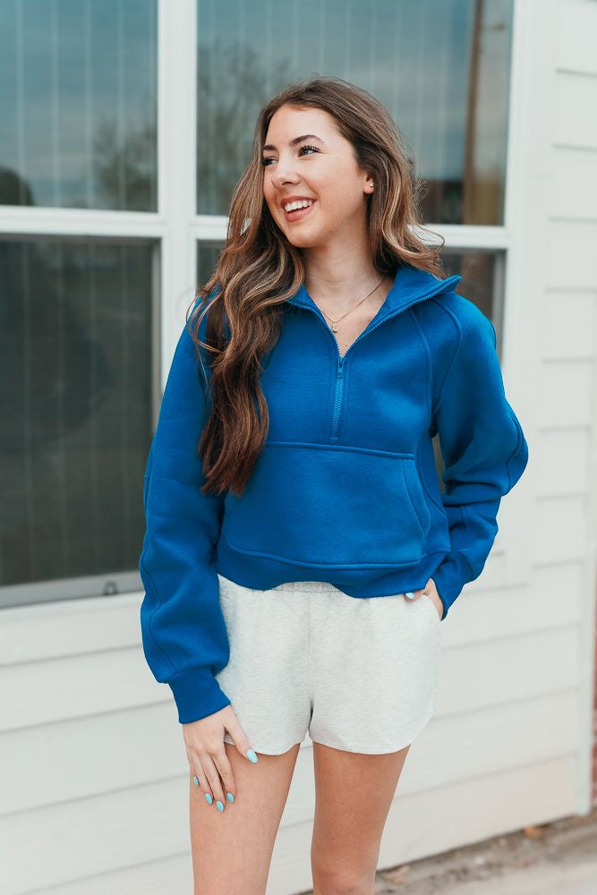 Cobalt Dove Half Zip Pullover 950CK