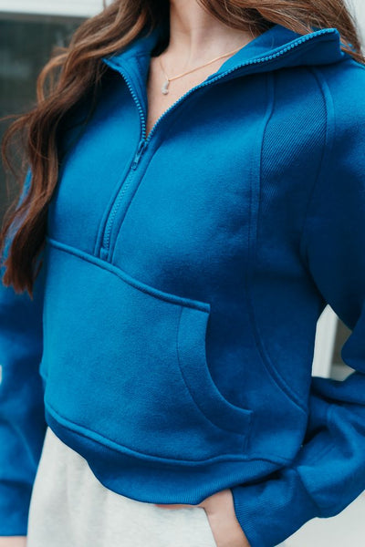 Cobalt Dove Half Zip Pullover 950CK