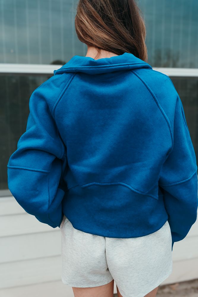 Cobalt Dove Half Zip Pullover 950CK