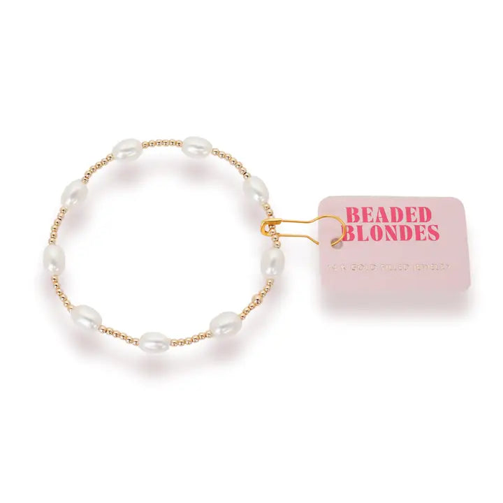 Dainty Ellie Pearl Bracelet - Gold