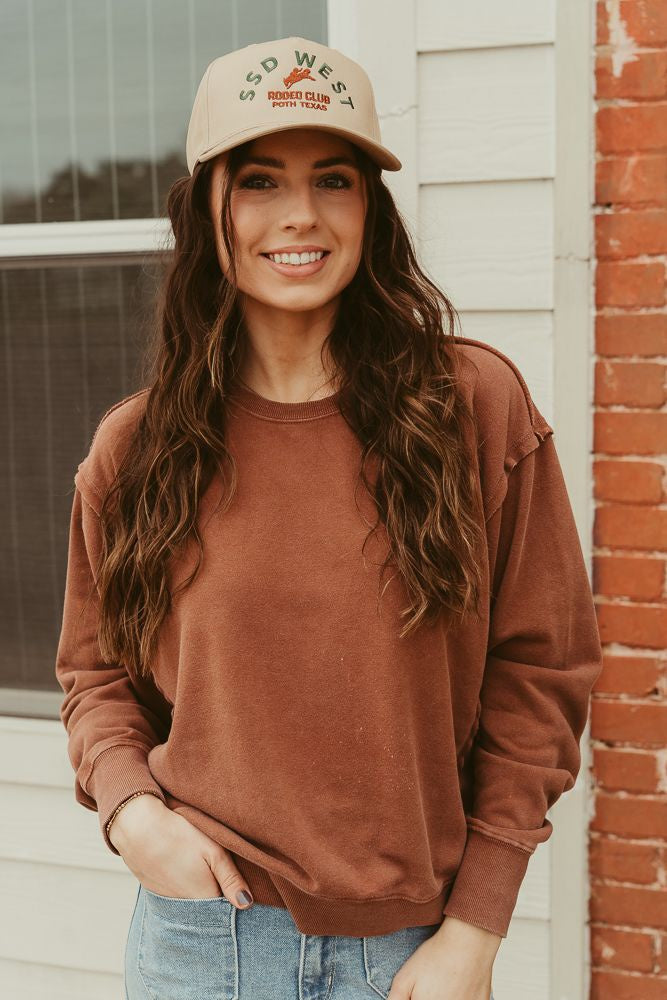 Chestnut Crewneck Sweatshirt DZ24E443