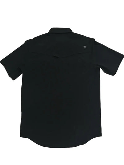 Ferrell - Black Short Sleeve Snap Shirt