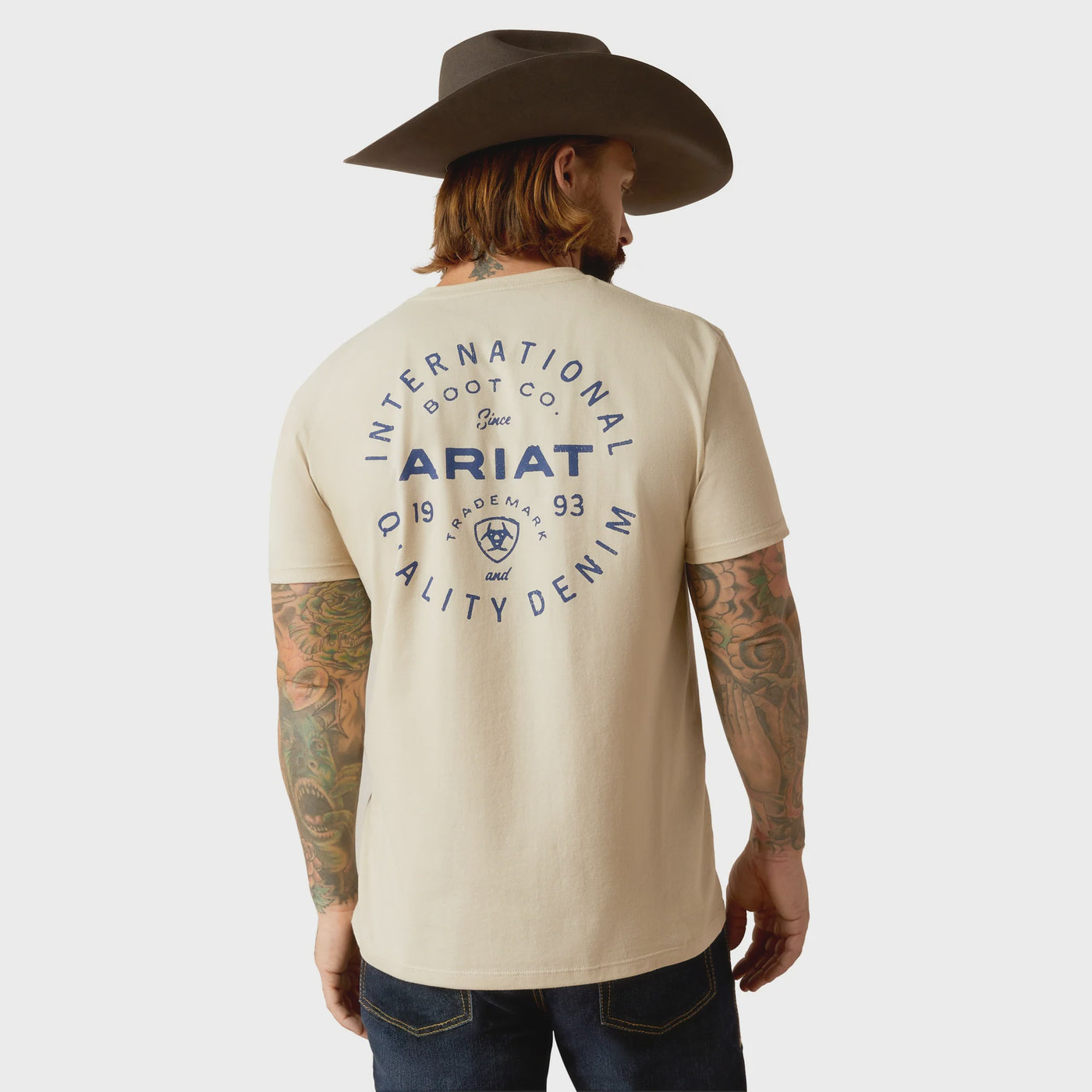 10052503 MNS Ariat Stamped Seal Tee Natural