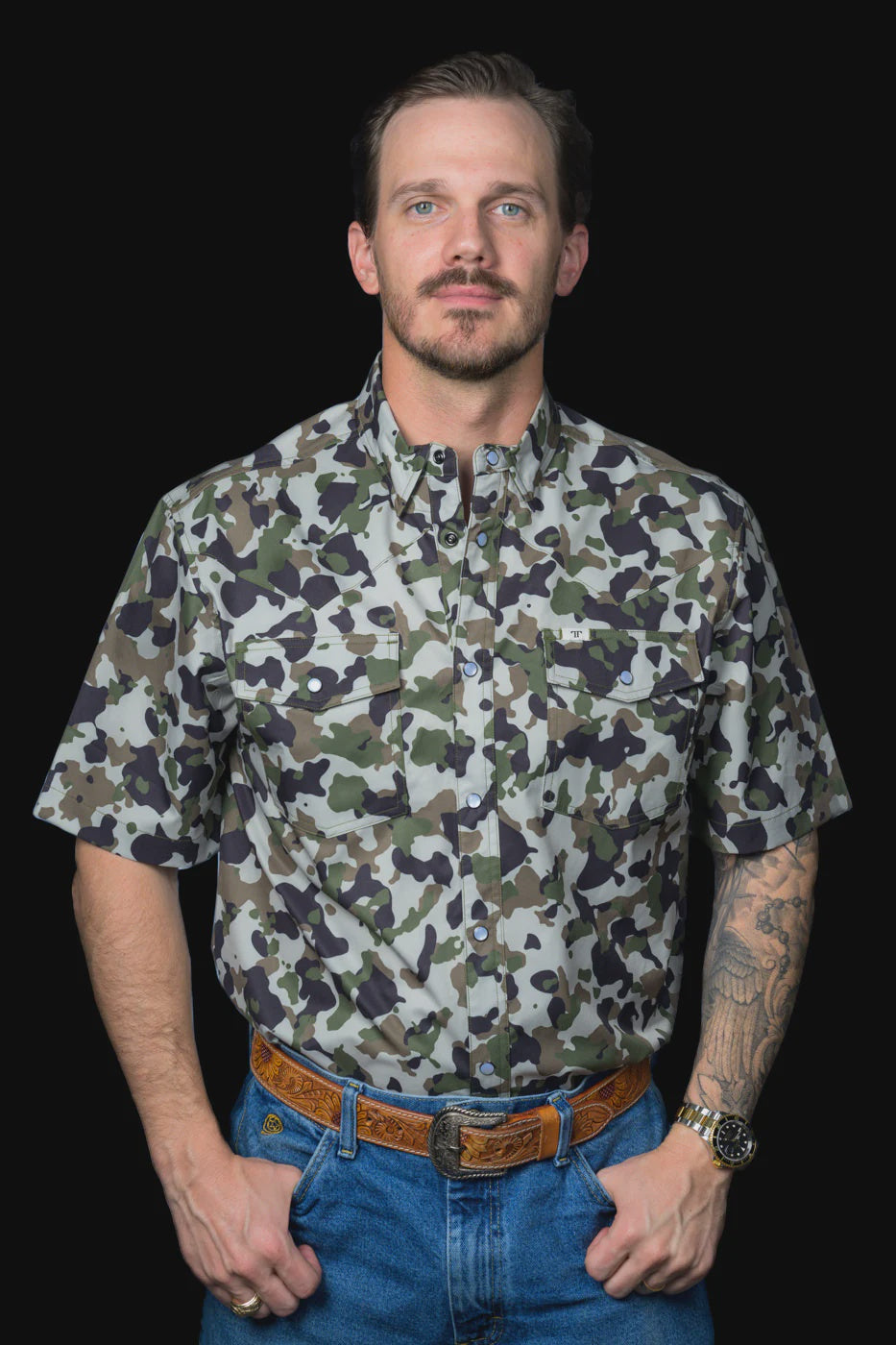 Ferrell - Camo 2.0 Short Sleeve Snap Shirt