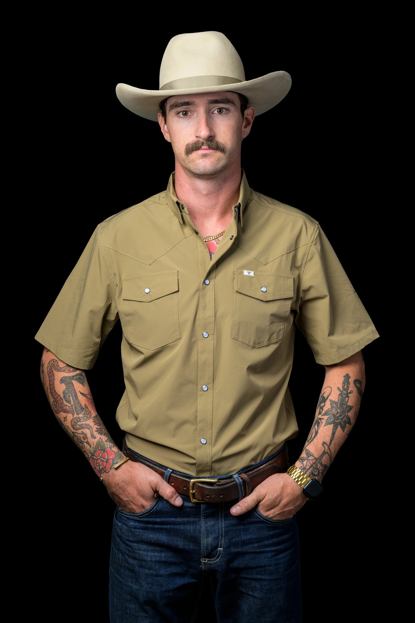 Ferrell - Khaki Short Sleeve Shirt