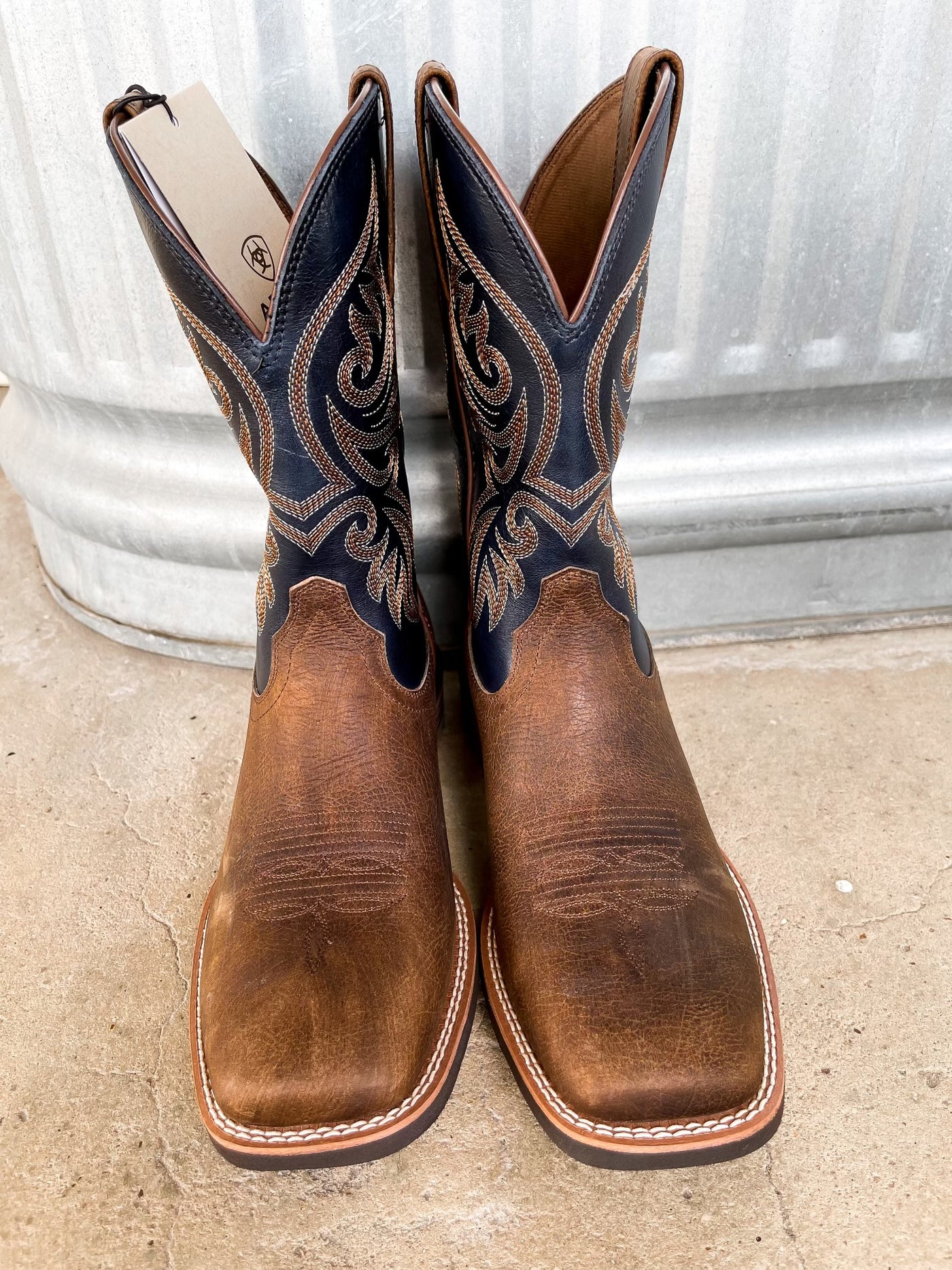 Ariat MNS Slingshot Rowdy Rust/Denim Boots – Southern Soule Designs