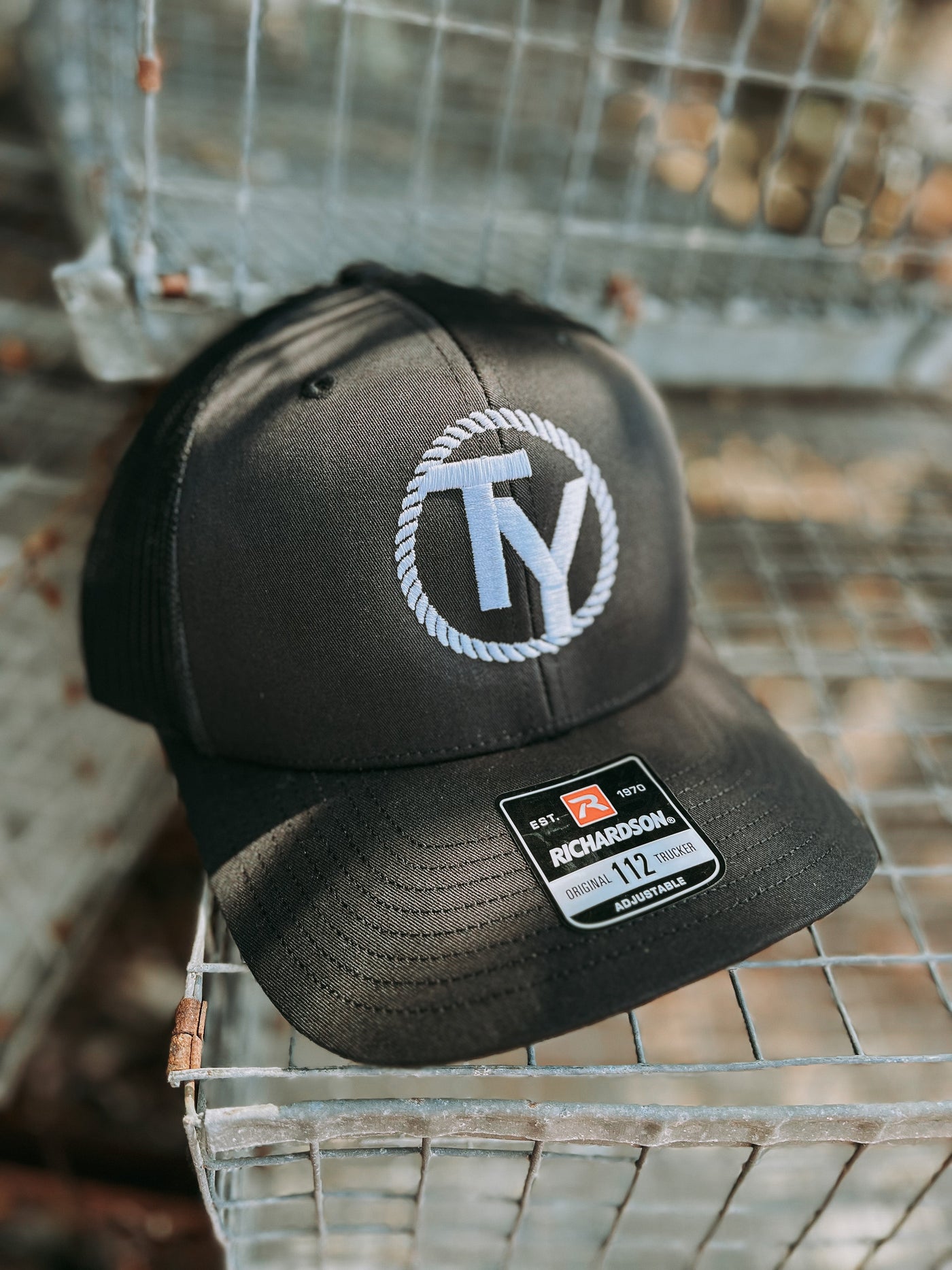 TY Logo Cap - Black Richardson