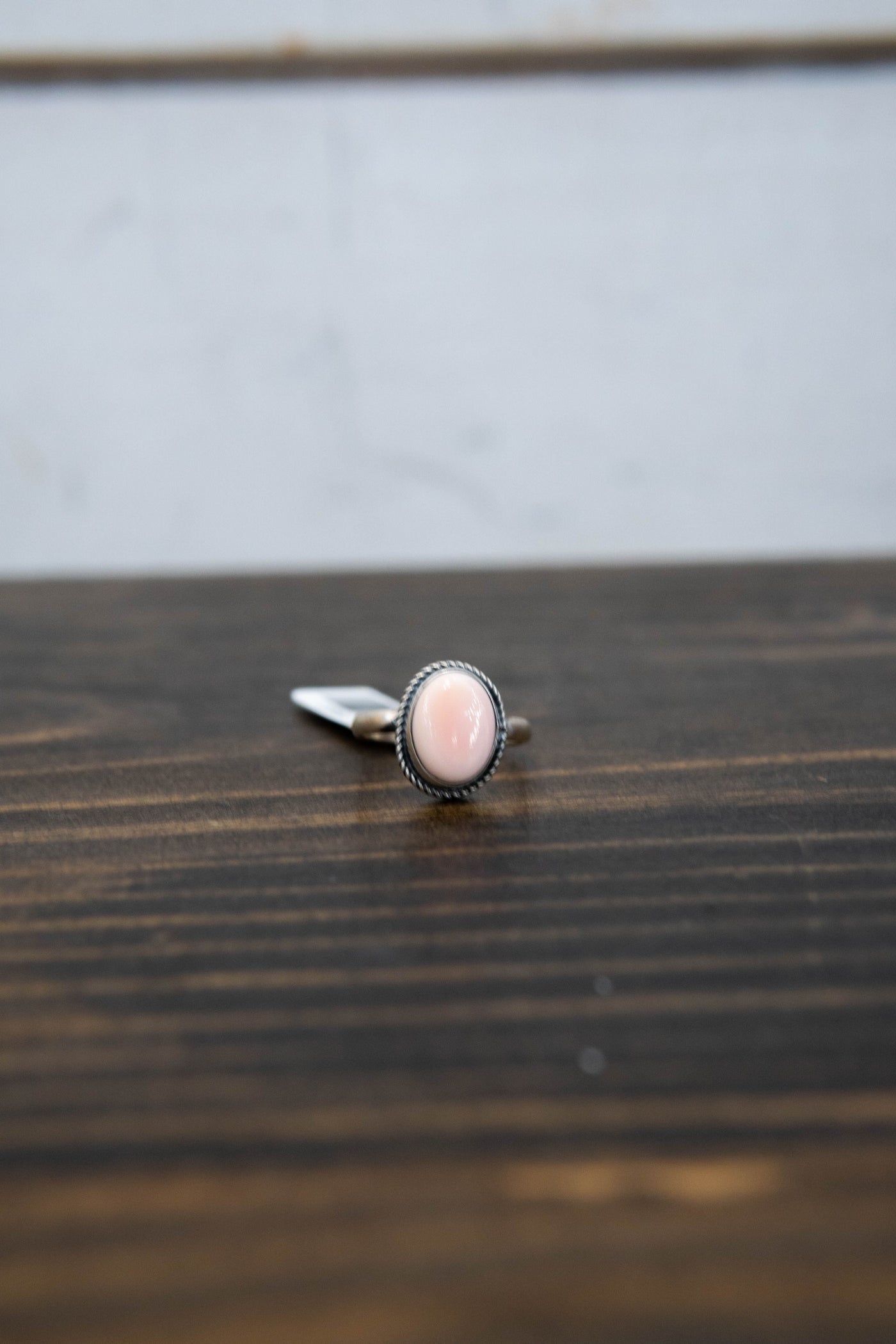 Pink Conch Oval Ring