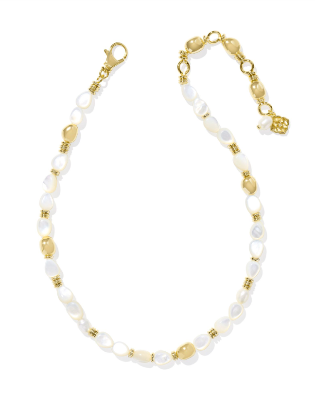 KS Melody Beaded Strand Necklace Gold