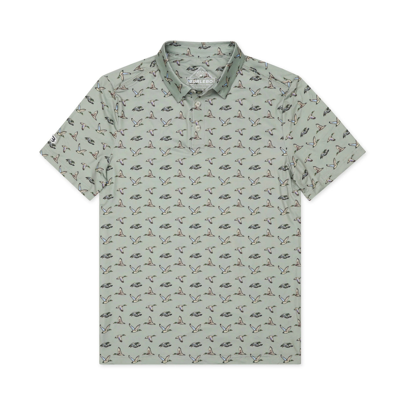 Burlebo Green Flying Ducks Performance Polo