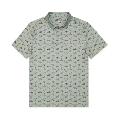 Burlebo Green Flying Ducks Performance Polo