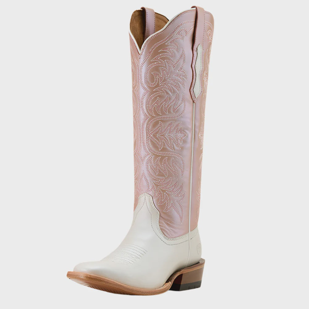 Ariat Women's Futurity Blanche Ivory Pearl/Pink Lavender Boot 10061327