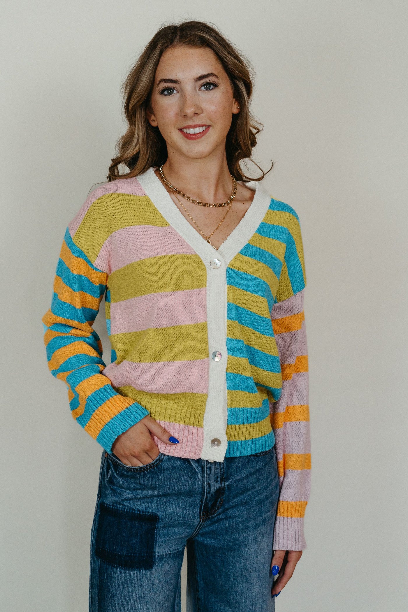 Flavia Multi Stripe Sweater 3232EK