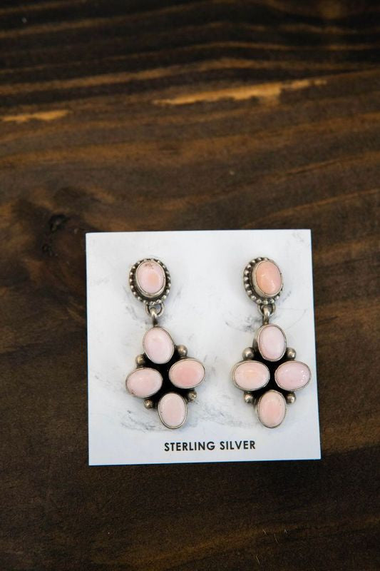 Pink Conch Stud/Drop Earrings