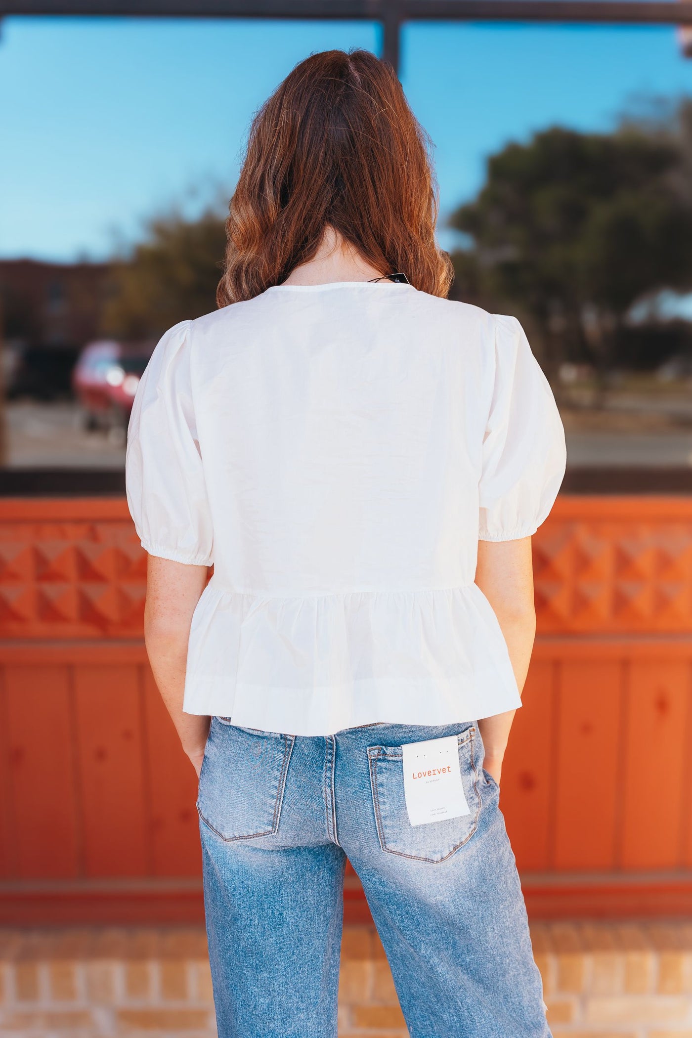 White Hailey Bow Tie Detail Blouse PT18486