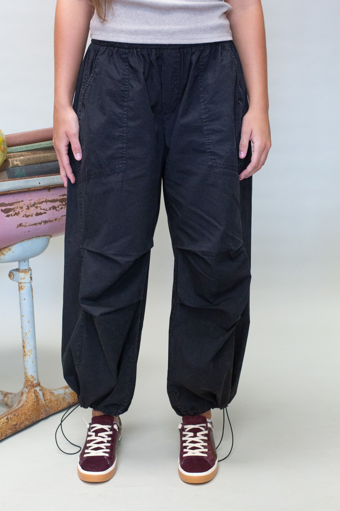 PG10033 Ash Black Pants