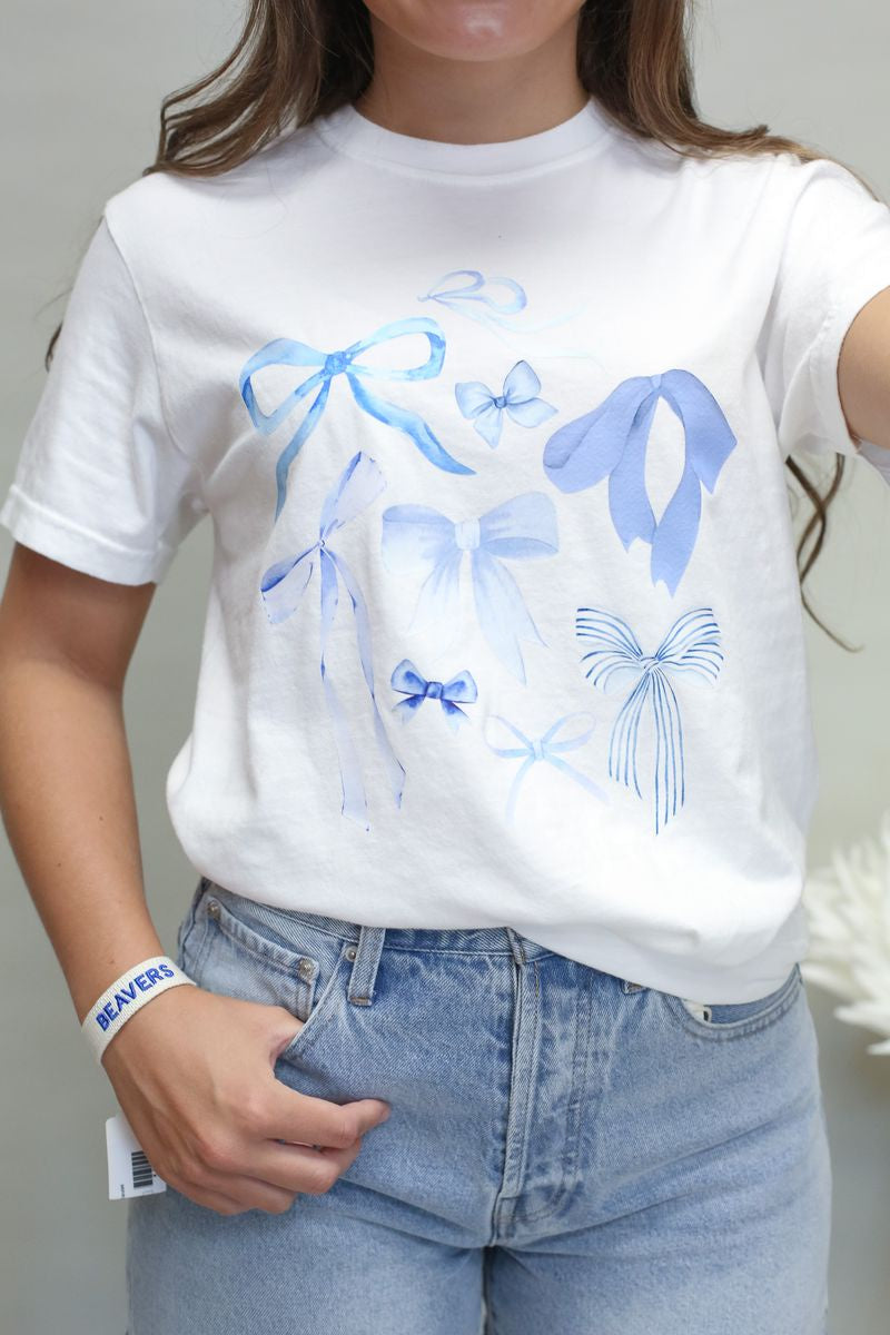 Blue Southern Bows Tee