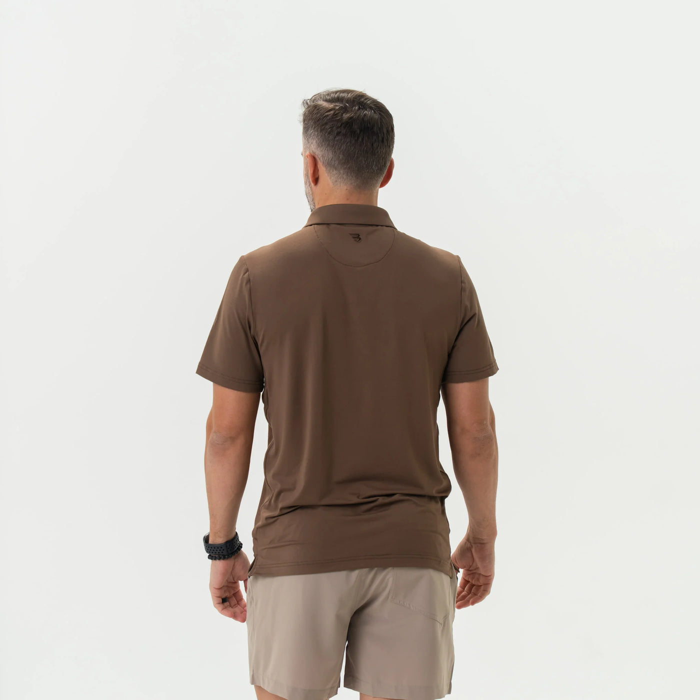 Burlebo Heather Brown Performance Polo