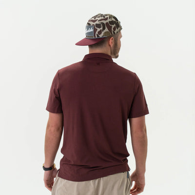 Burlebo Heather Maroon Performance Polo