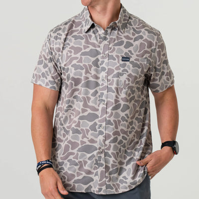 Burlebo Classic Deer Camo Button Up