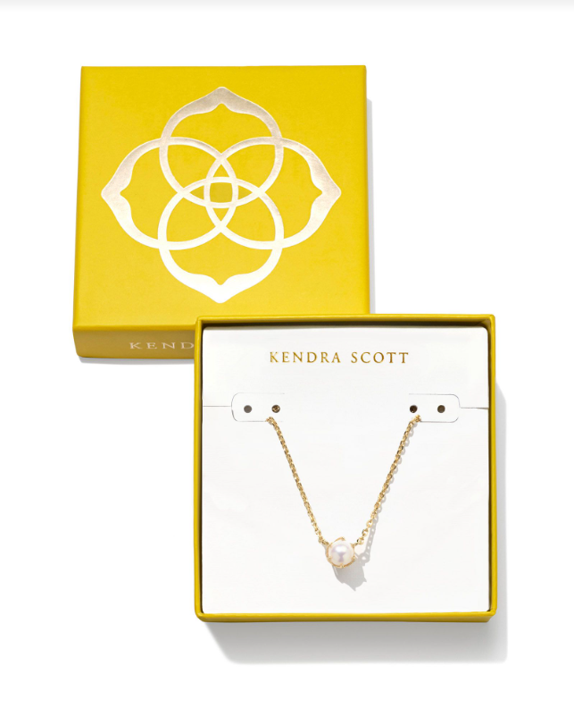 KS Boxed Ashton Pearl Gold Necklace