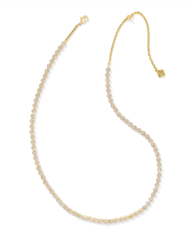 KS Emery Tennis Necklace Gold