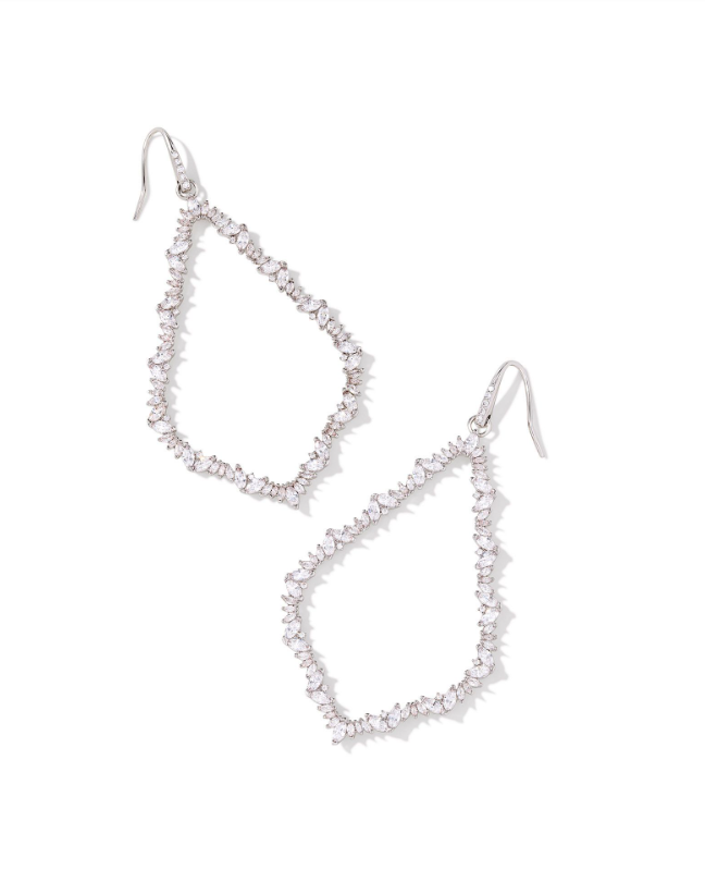 KS Sophee Crystal Open Frame Earring