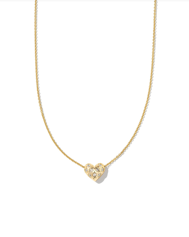 KS Holland Heart Pendant Necklace