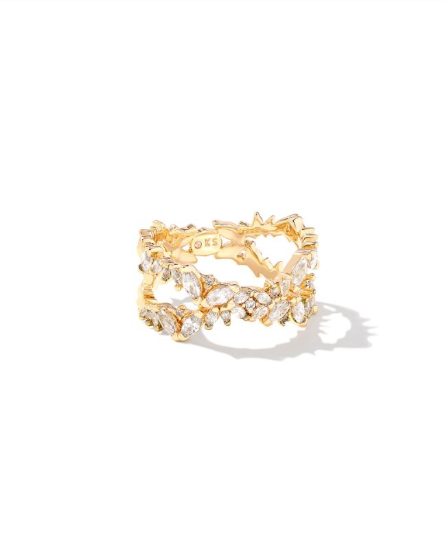 KS Rosalie Double Band Gold Ring