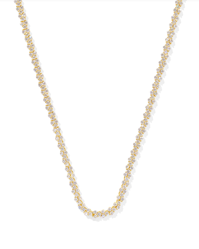 KS Emery Tennis Necklace Gold