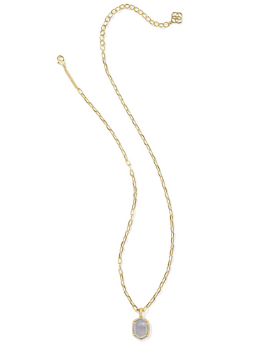 KS Daphne Pave Frame Necklace Gold