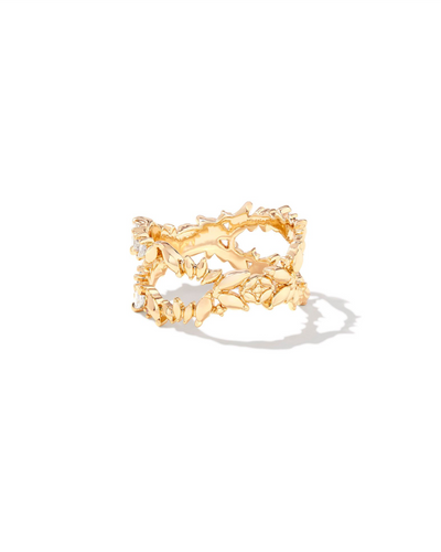 KS Rosalie Double Band Gold Ring