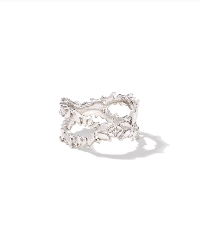 KS Rosalie Double Band Silver Ring