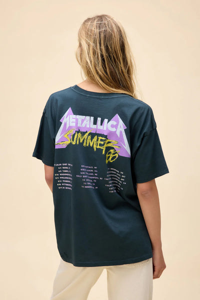 DayDreamer Metallica Damaged Justice Merch Tee Black