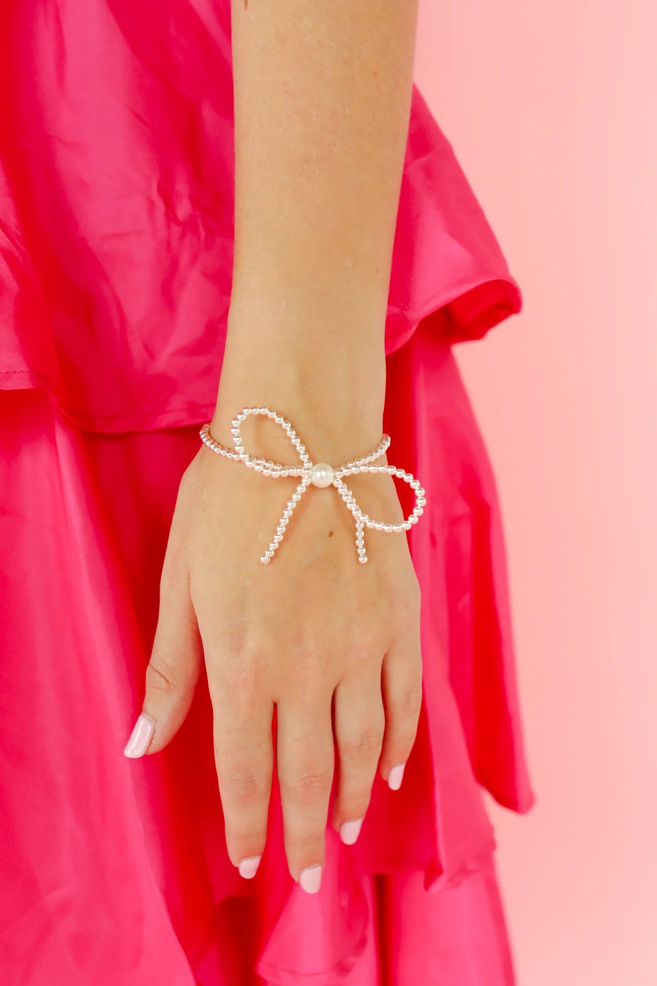 Silver Bow Bracelet