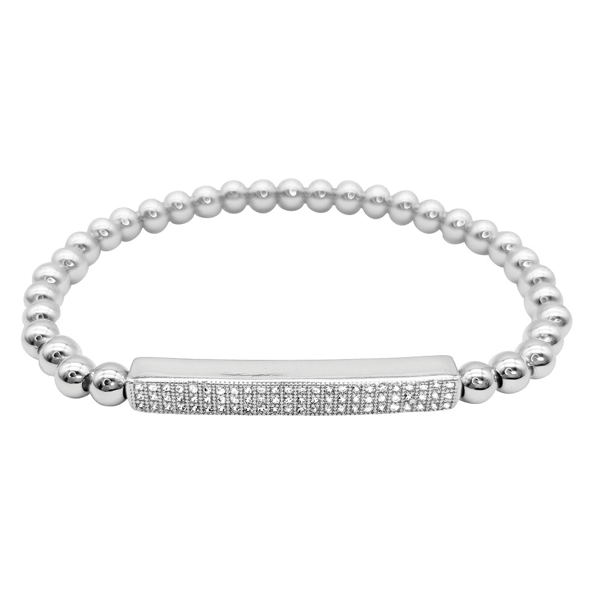 Pave Bar Stretch Bracelet B7496