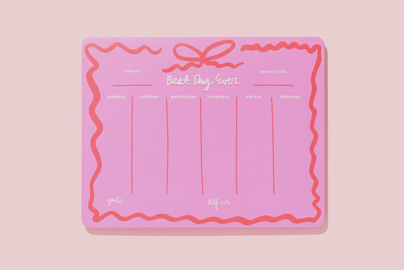 "Best Day Ever" Weekly Planner